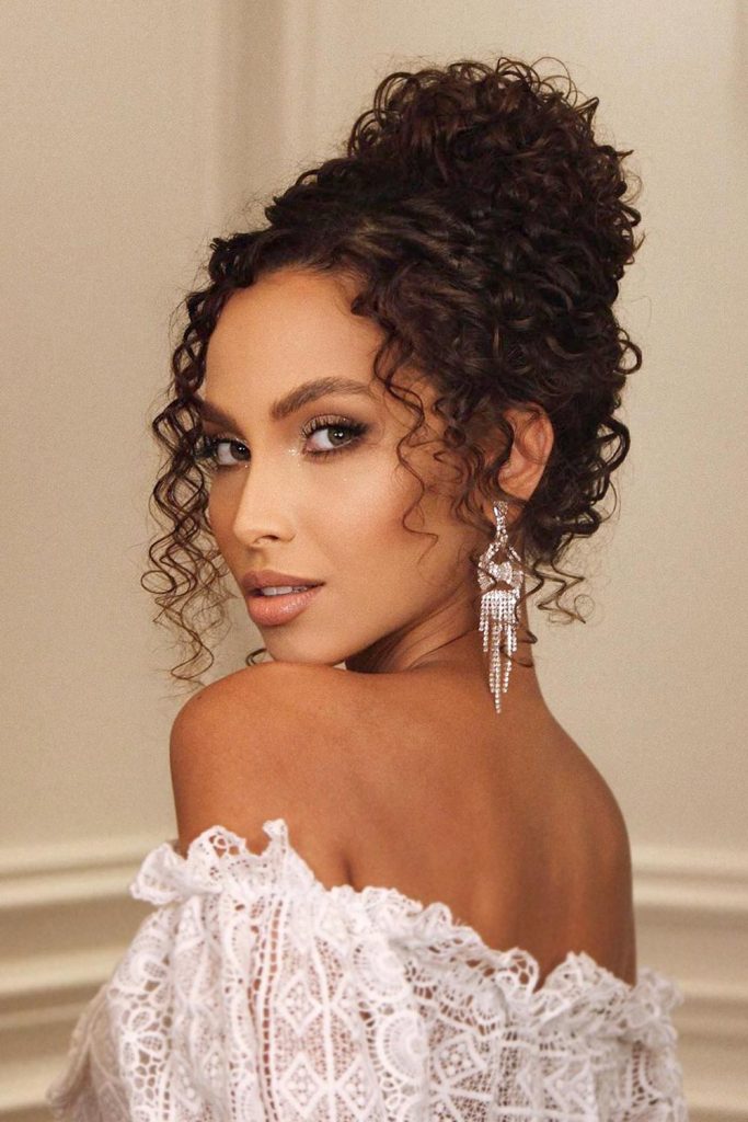 Bun For Long Curly Hairstyles