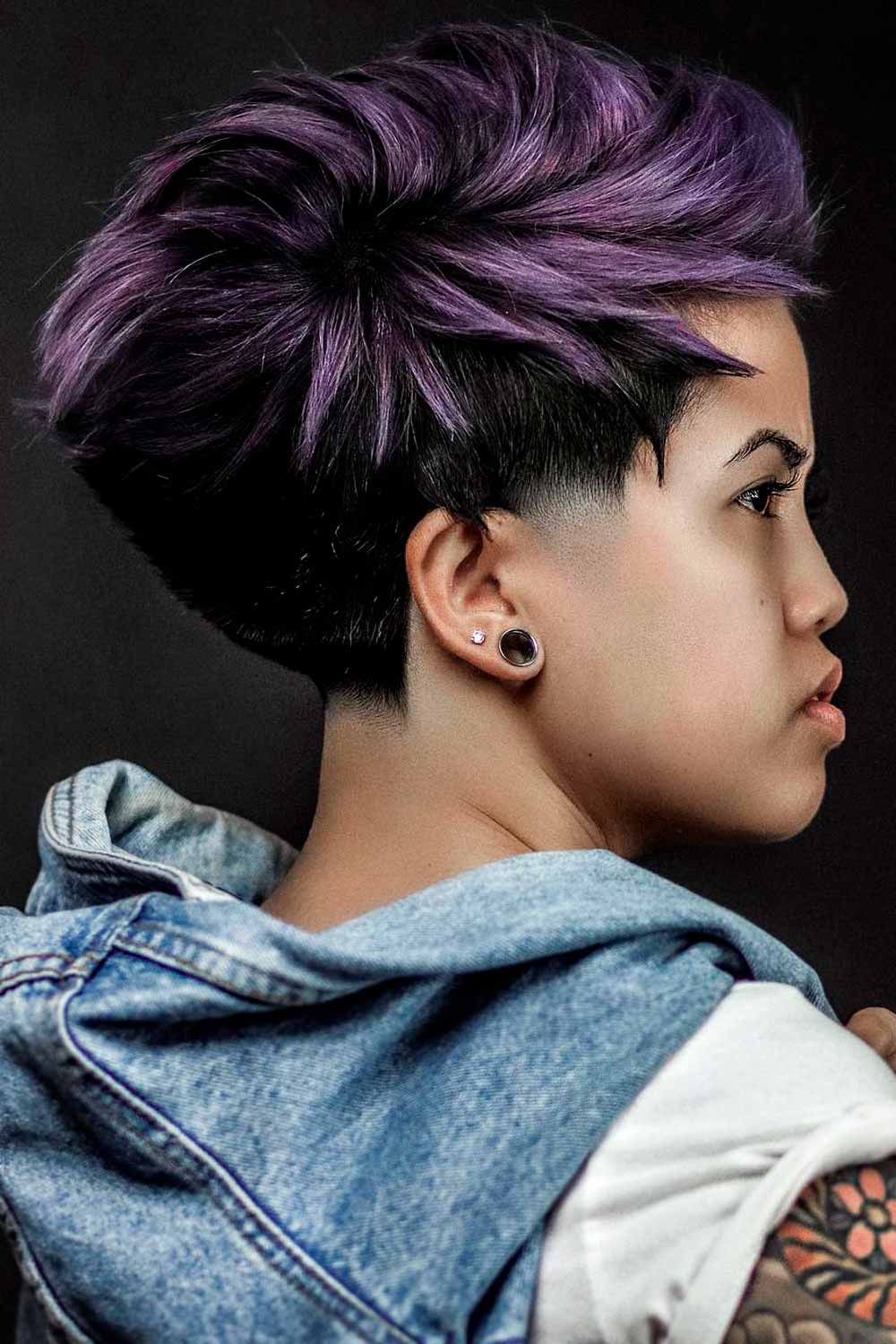 Low Tapered Skin Fade Hairstyle #androgynoushaircuts #androgynoushairstyles
