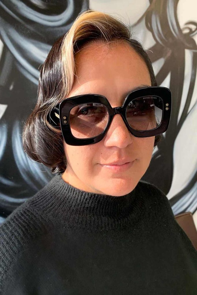 Asymmetrical Retro Faux-Bob Hairstyle #asymmetricalbob #bobhairstyles