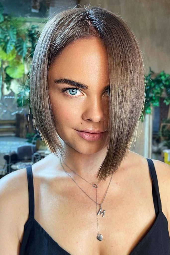 Elongated Sides #asymmetricalbob #bobhairstyles