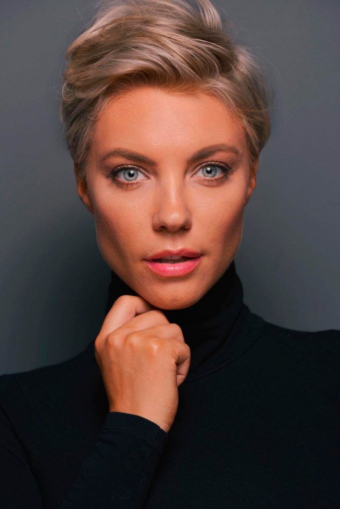 Textured Pixie With Side-Swept Bangs