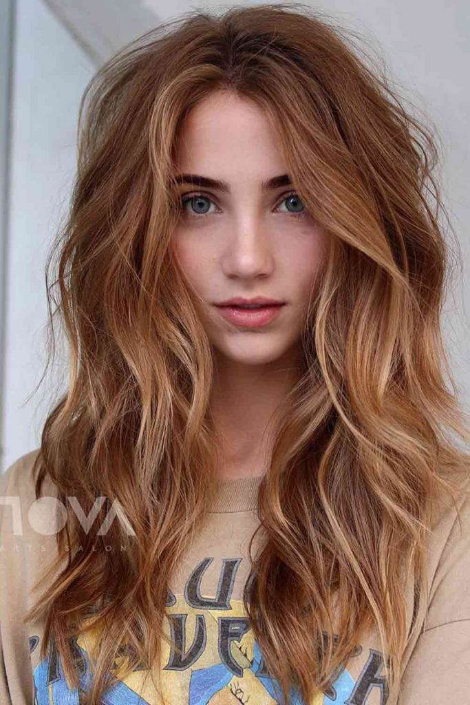 Golden Honey Blonde Balayage Hair