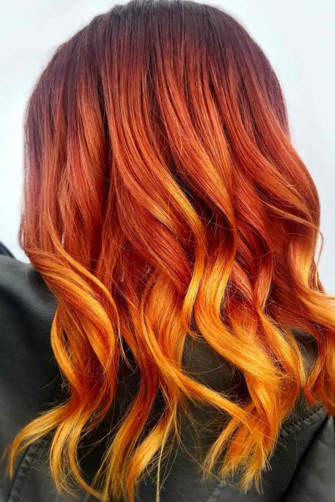 Ravishing Red Balayage
