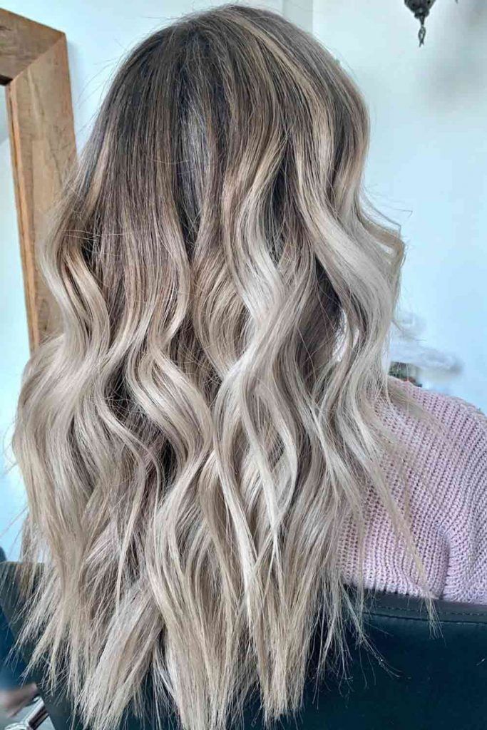 Pale Brown Balayage Hairstyle