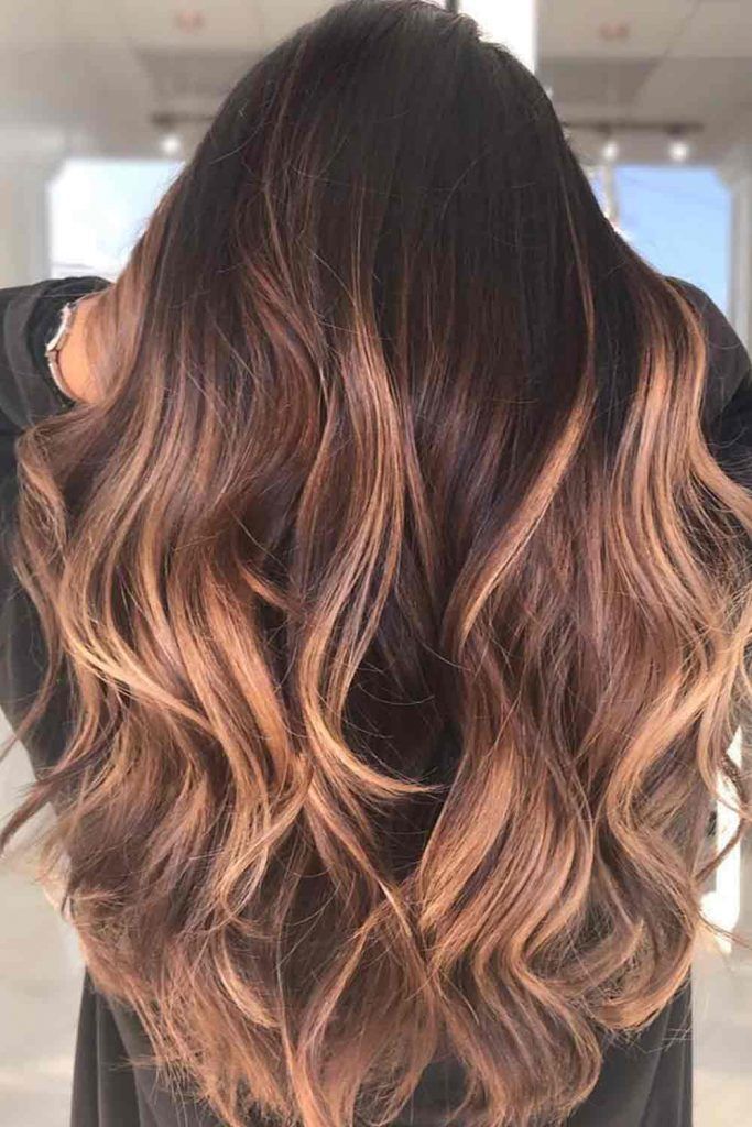 Peach Balayage Hair