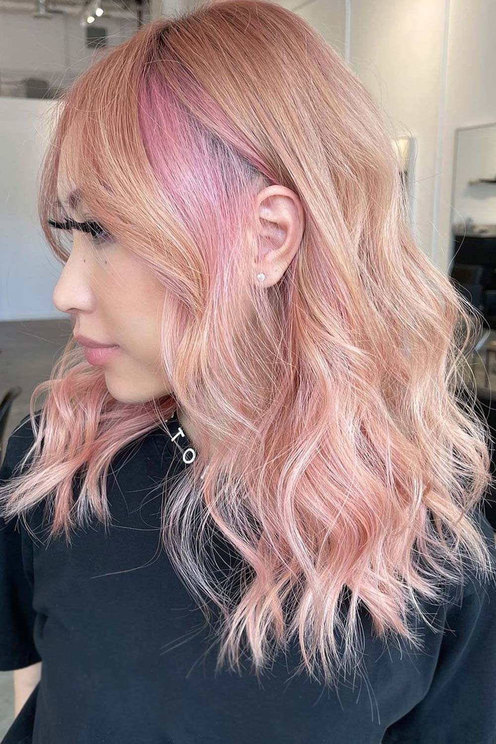 Light Caramel Tone with Peachy Shades