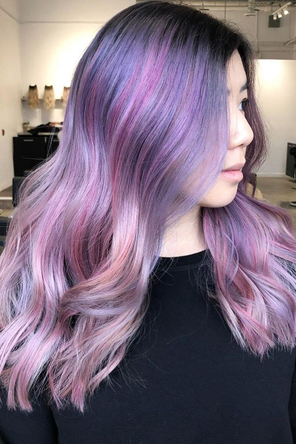 Violet Viber for Medium Hair Balayage