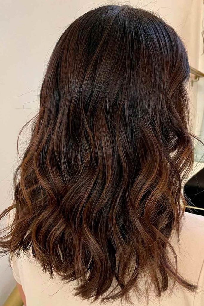 Soft Brunette Balayage #mediumhairbalayage #balayagehairstyles #mediumhair #balayage