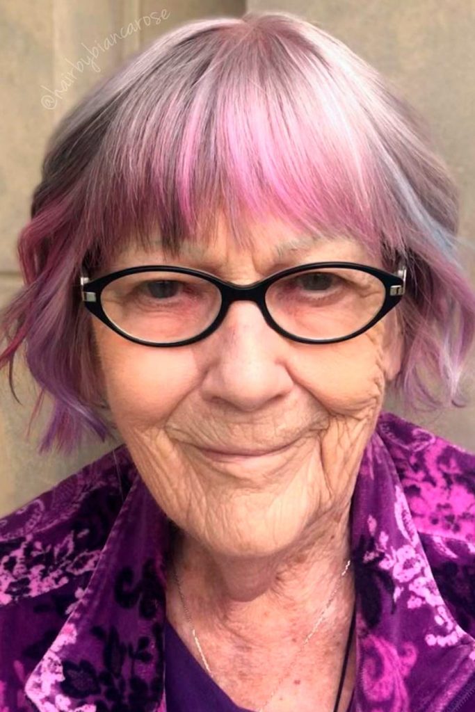 Shaggy Layered Bob with Choppy Bangs