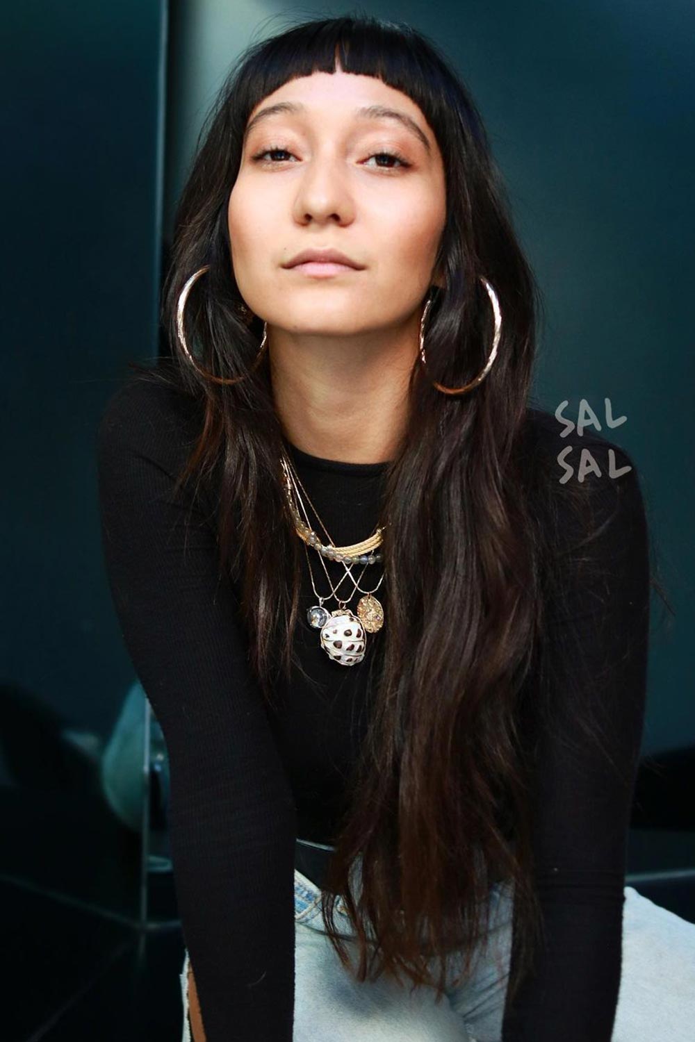 Baby Bangs Long Hair