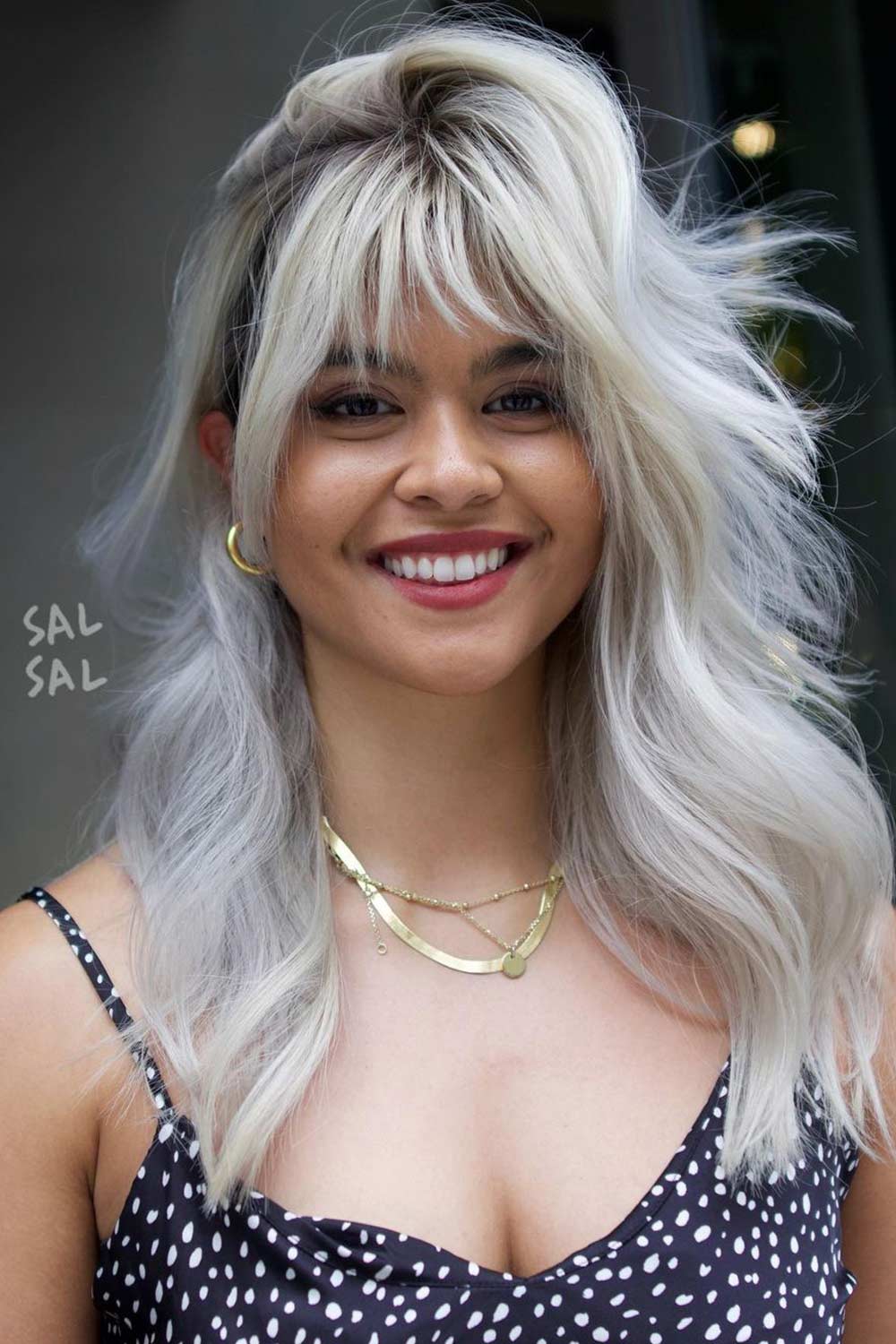 Wispy Bangs Long Hair