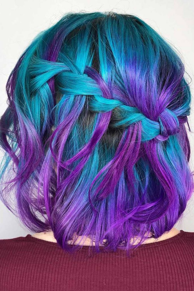 Short Hair Waterfall Braid