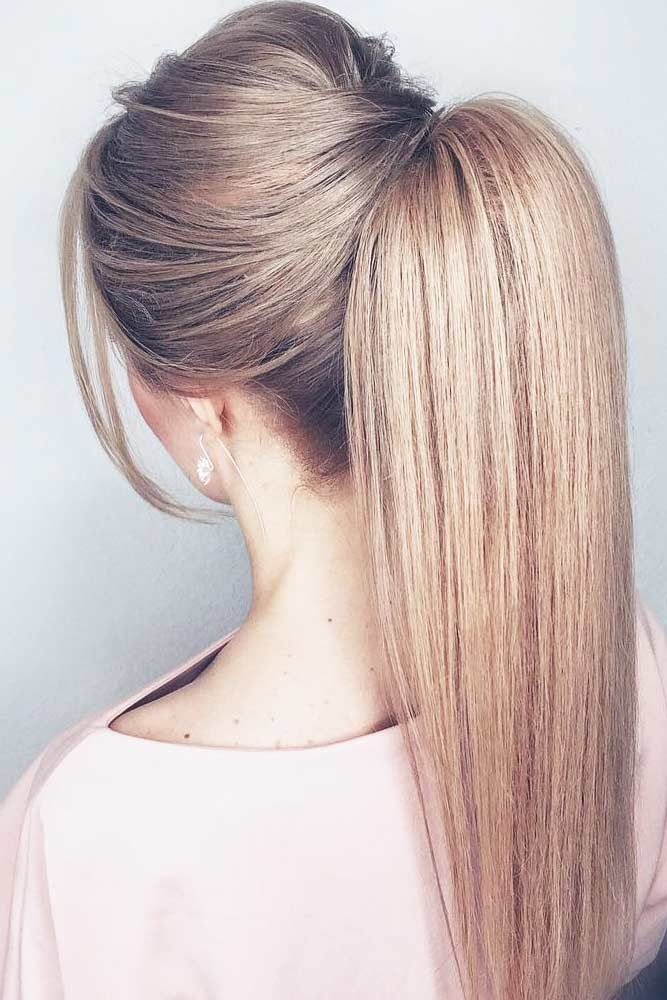 Straight Ponytails #ponytails #updo