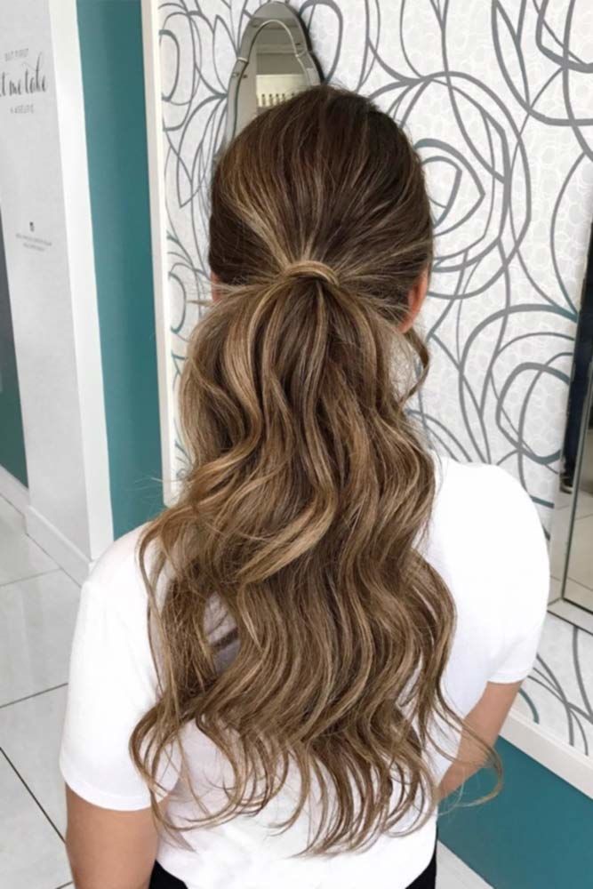 Wavy Ponytails #ponytails #updo