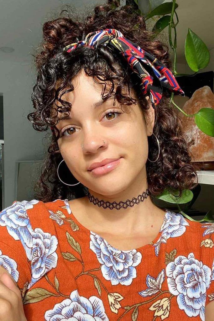 Half-Up Messy Pony For Short Hair