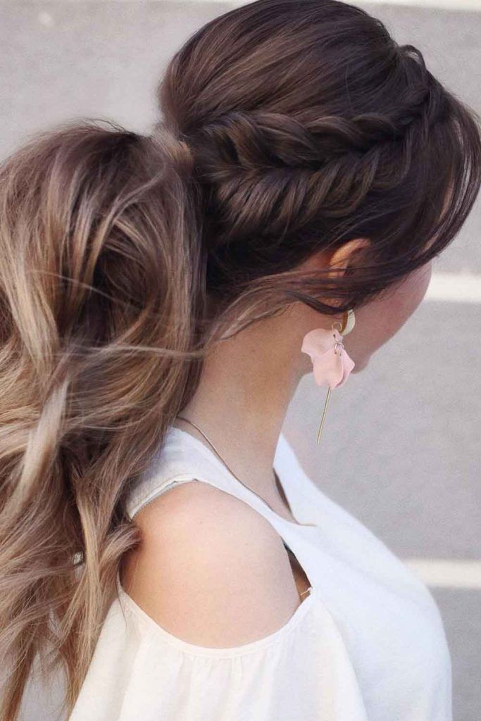 Dutch Braids To A High Pony