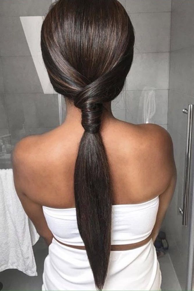 Low Twisted Pony #ponytails #updo
