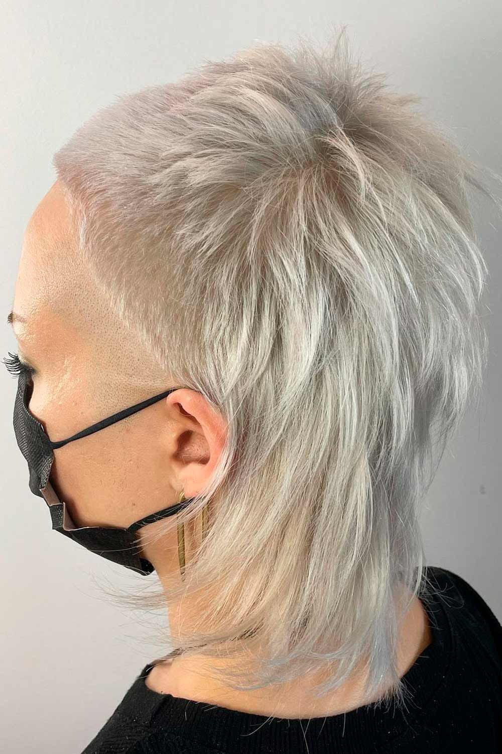 Gorgeous Blonde Mullet Undercuts #undercuthairstyles #undercutwomen