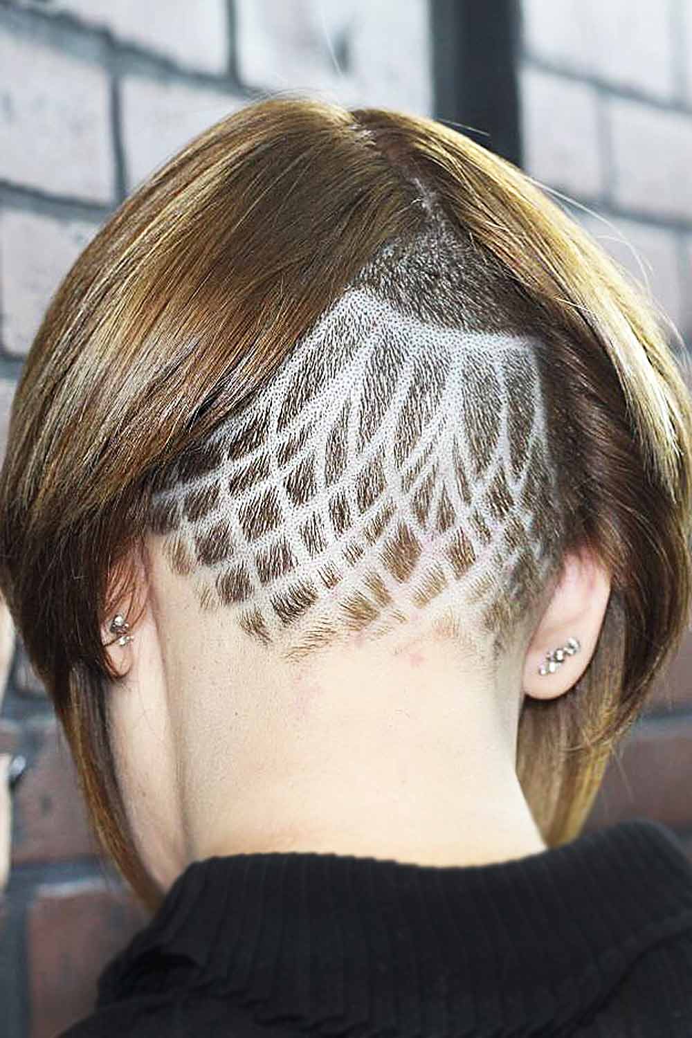 Back Shaved Lines Undercut #undercuthairstyles #undercutwomen