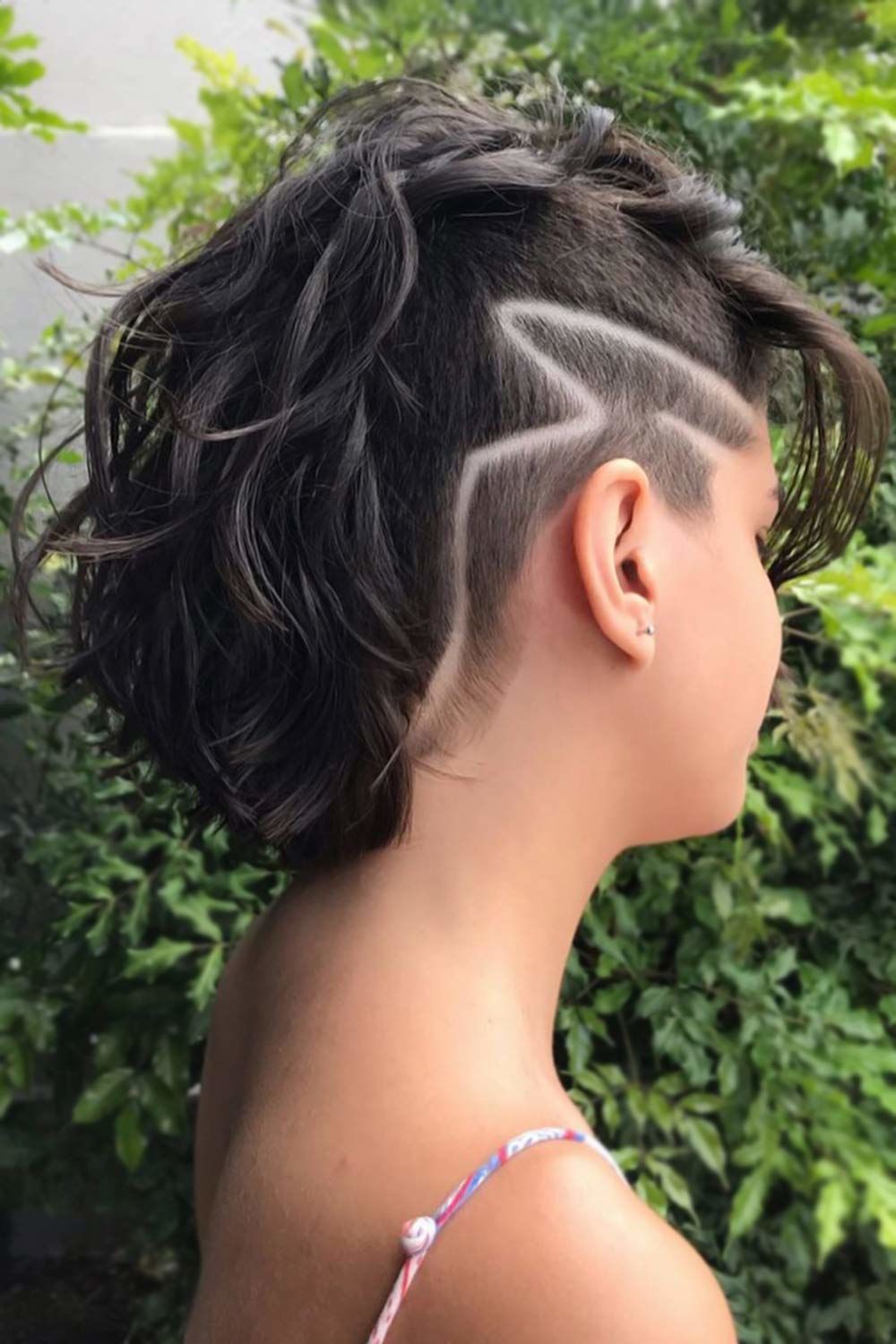Undercut With Side Shaved Lines Bob #undercutwomen #undercut