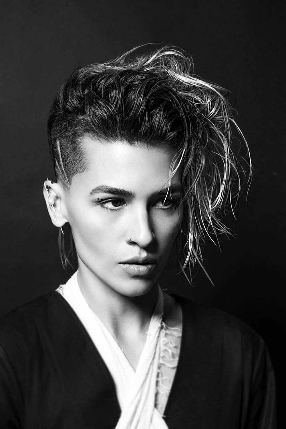 Side Swept Undercut #undercuthairstyles #undercutwomen