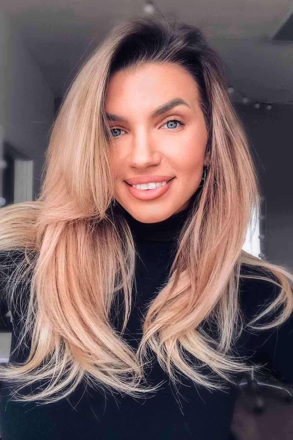 Dark Brown To Blonde Balayage For Long Hair #longhair #caramelblondehair