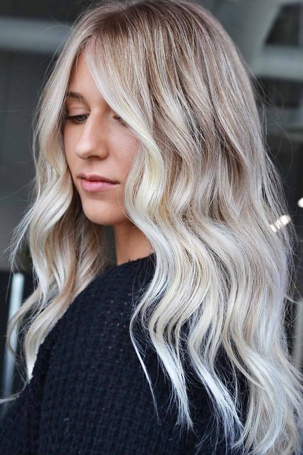 Champagne Blonde Hair #blondebalayage #blondehair #balayagehair