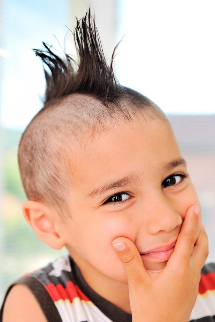 Extra Short Trim With Punk-Styled Top