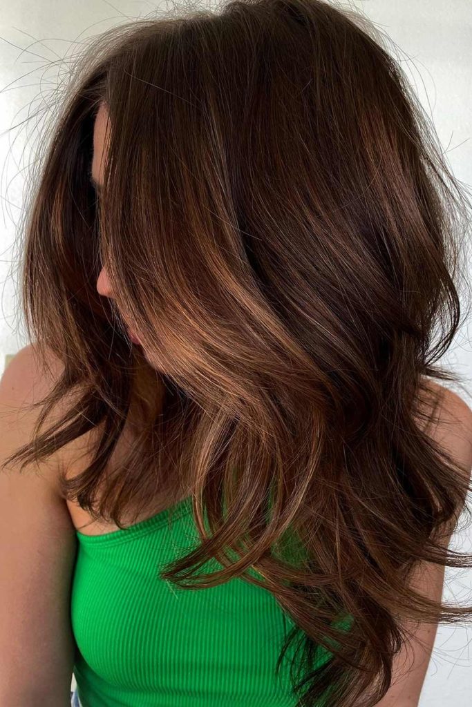 Dark Brown Auburn Hair