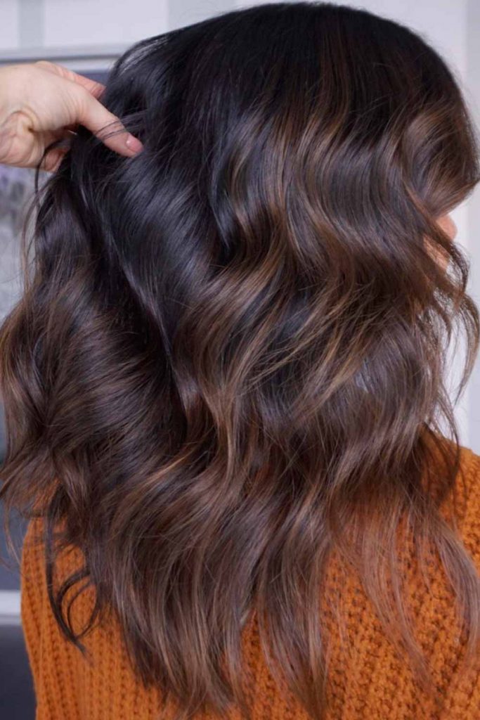 Dark Chestnut With Delicate Highlights