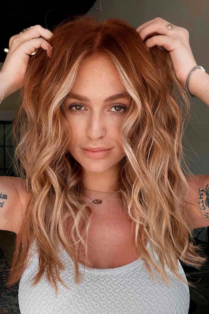 Dark Strawberry Shortcake Locks With Highlights