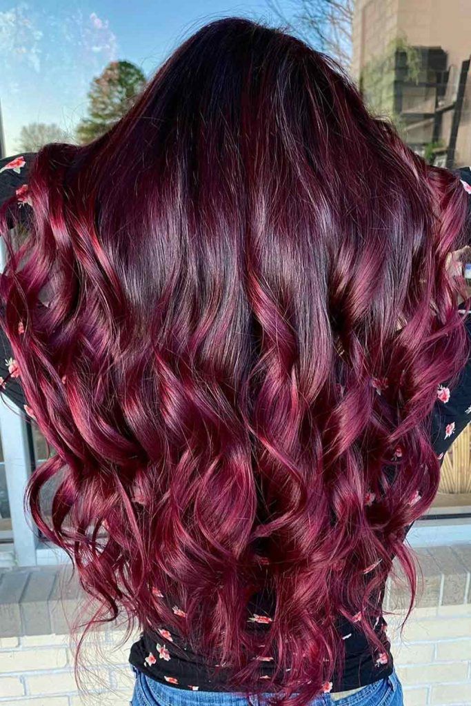 Plum Brown Hair Shade