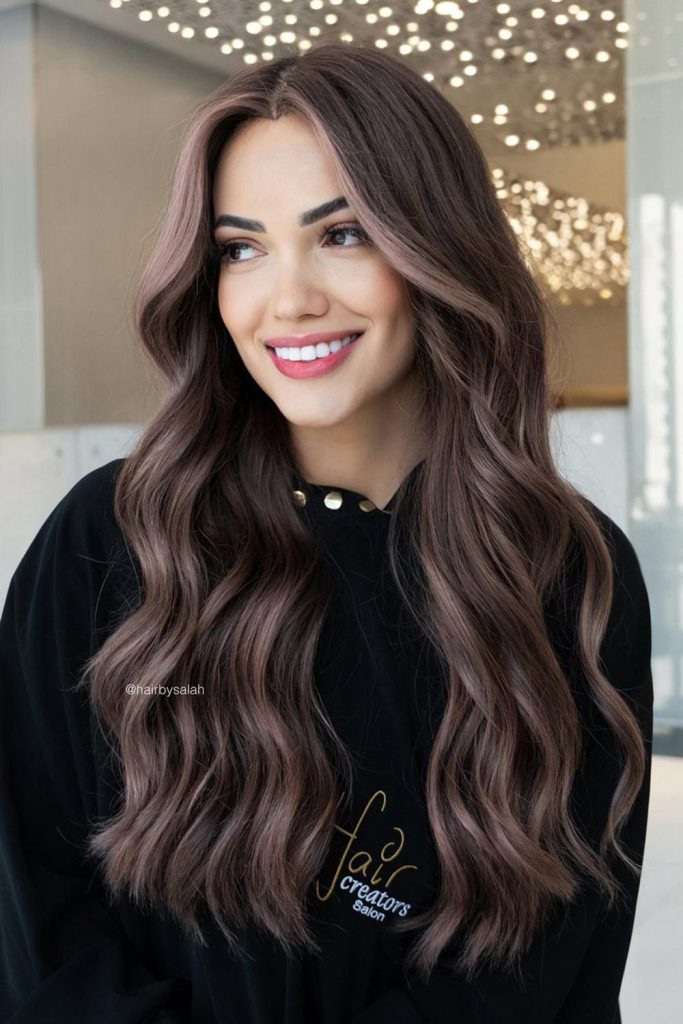 Rose Ash Blend with Face Framing Highlights