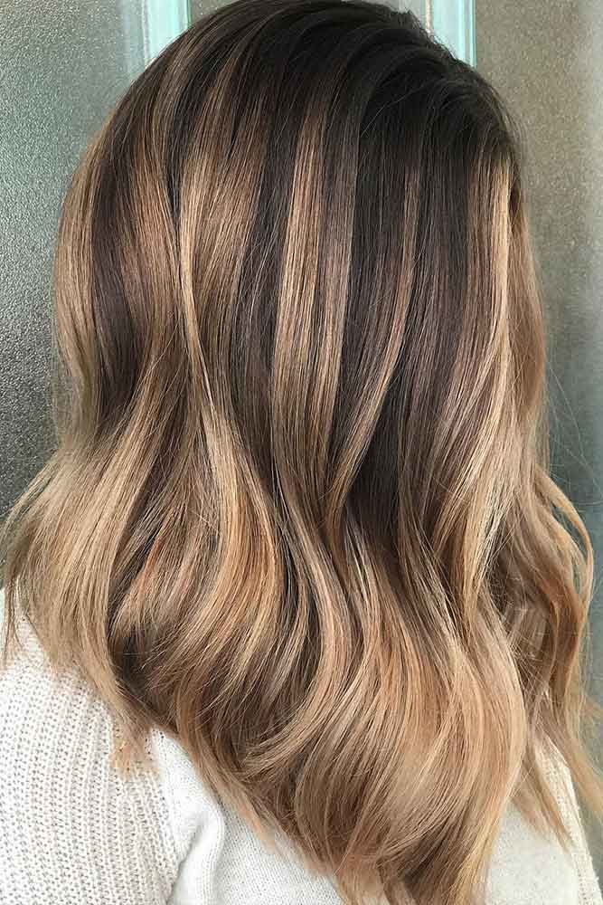 Fabulous Brown Hair With Highlights Bob #brownhairwithhighlights #highlights