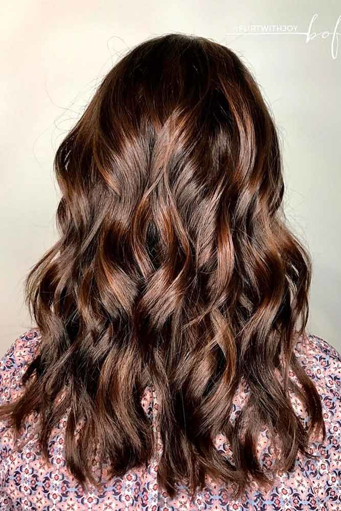 Caramel Highlights For Dark Brown Hair Sleek #brownhairwithhighlights #highlights