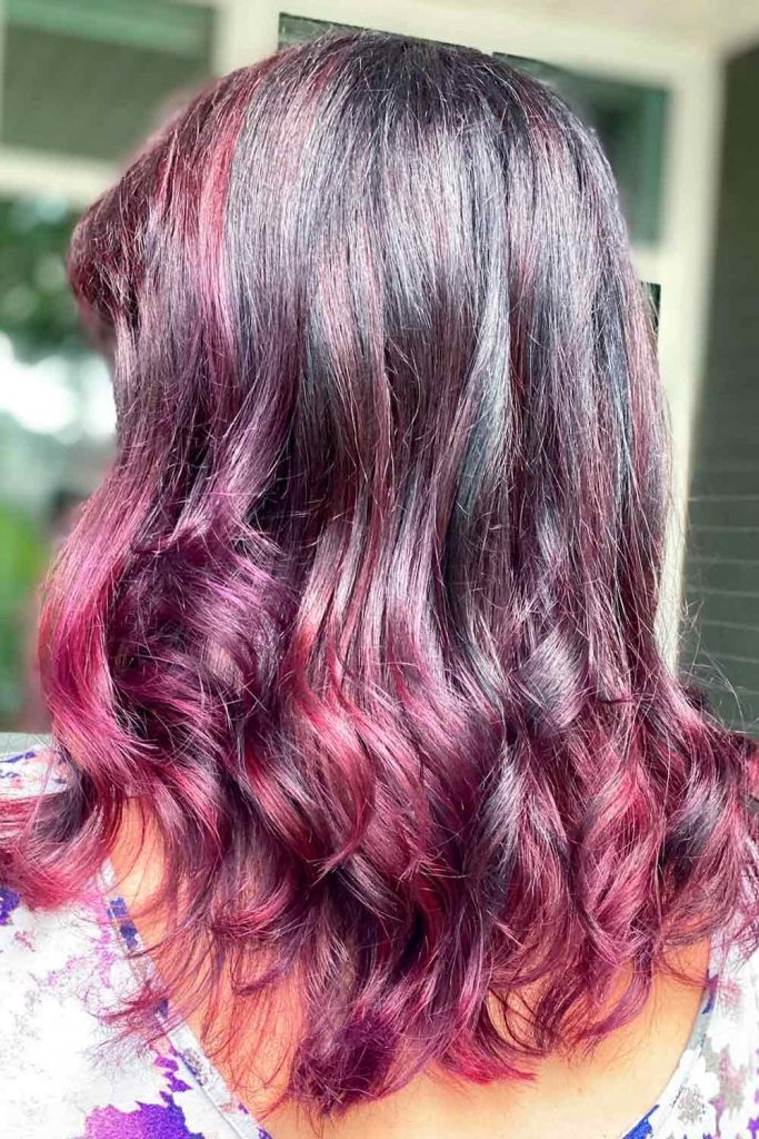 Burgundy Balayage