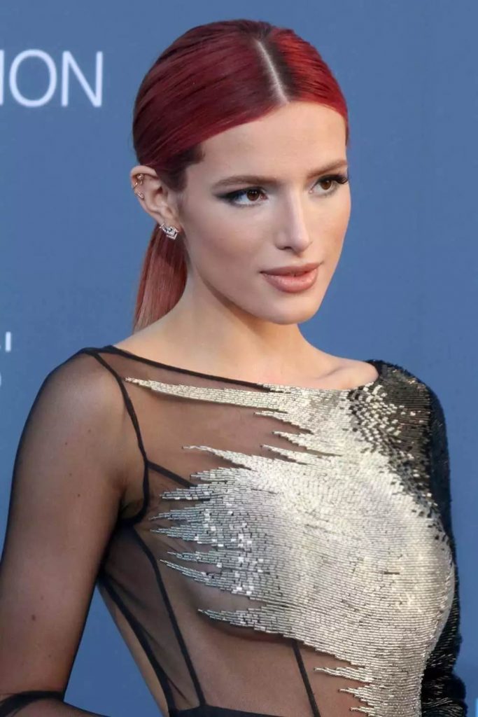 Burgundy Hair Color By Bella Thorne #burgundyhaircolor #burgundyhair
