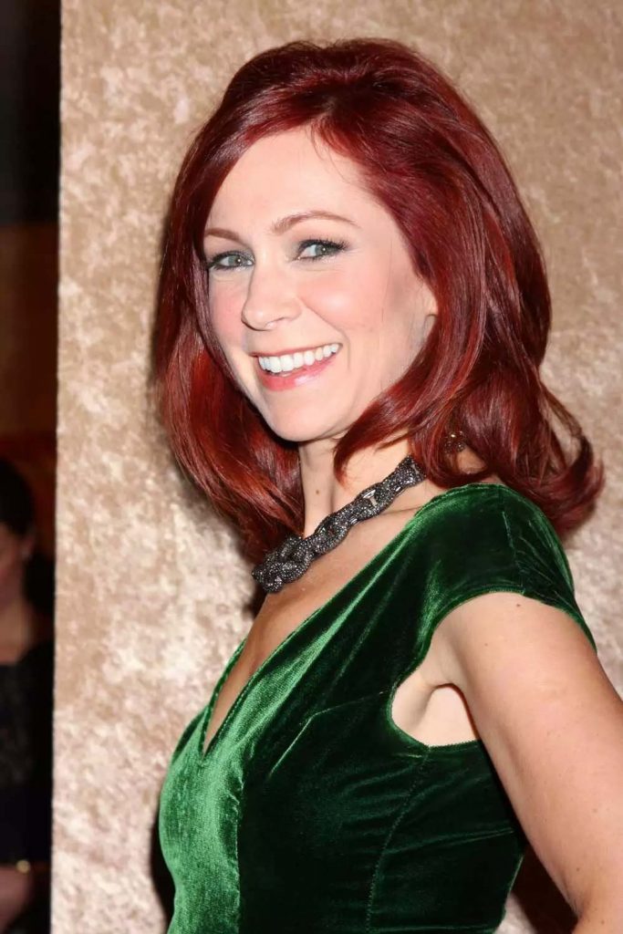Carrie Preston`s Bright Burgundy Hair #burgundyhaircolor #burgundyhair