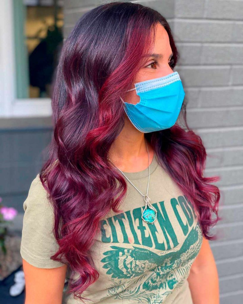 Burgundy Highlights