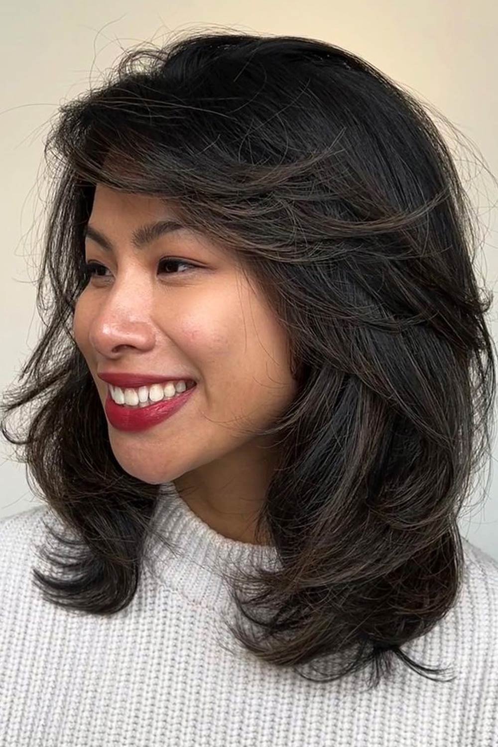 Medium Length Butterfly Haircut