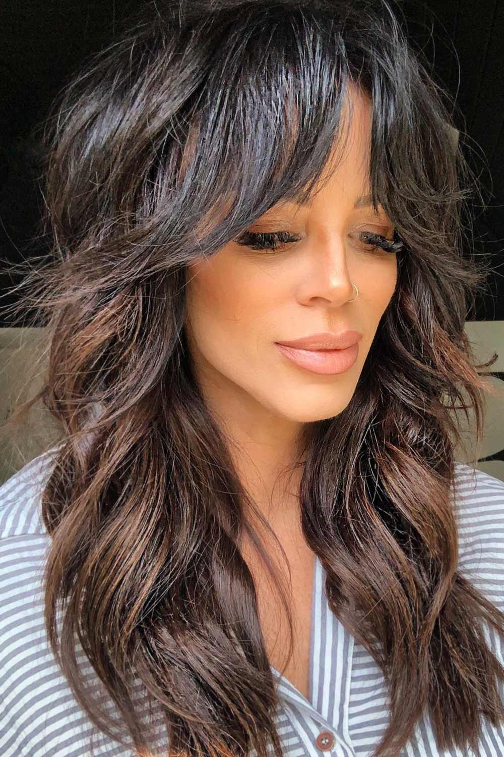 Butterfly Haircut With Curtain Bangs