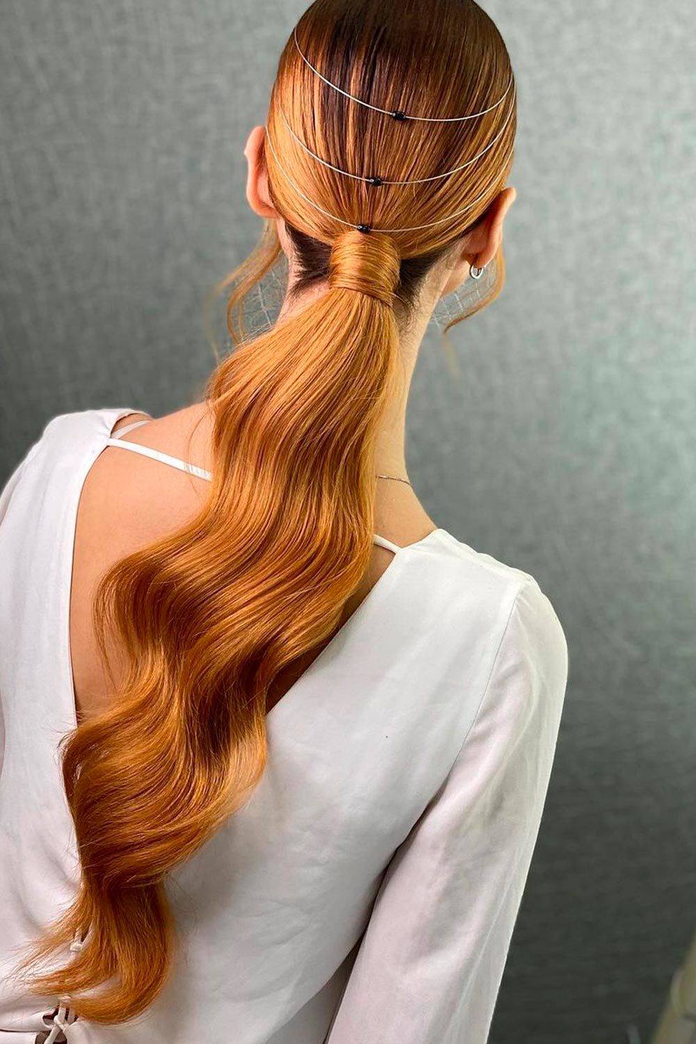 Accessorized Party Style For Wavy Hair