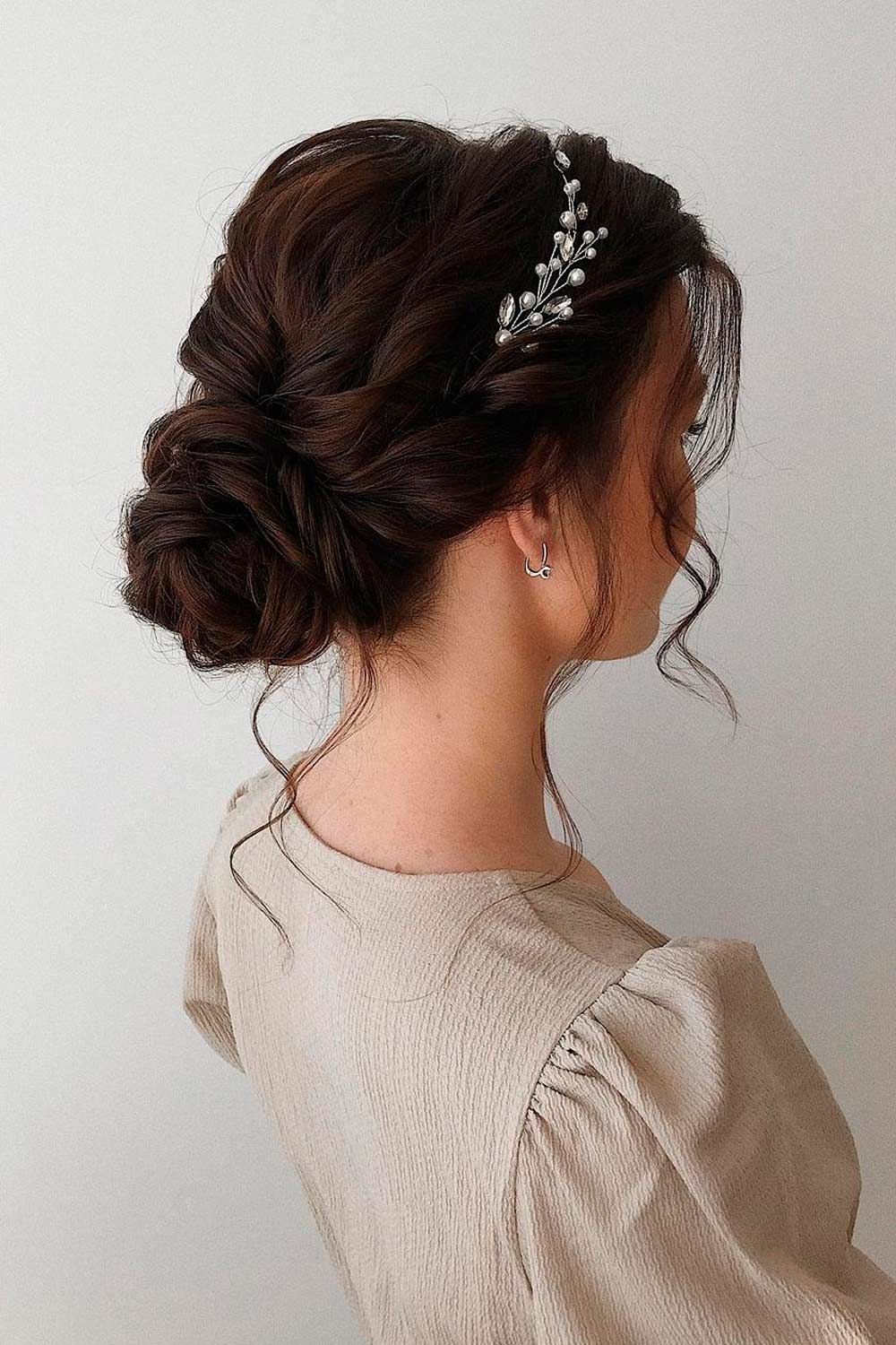 Low Updo Hairstyles For Wavy Hair