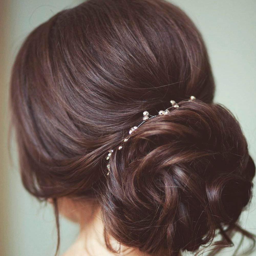 Messy Twisted Low Bun