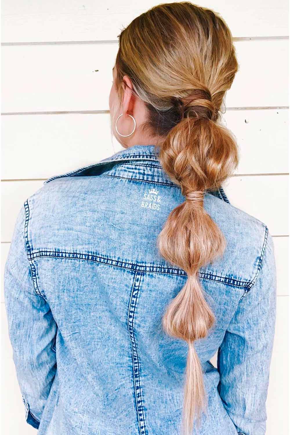 Long Bubble Braid Hairstyles For Thin Hair