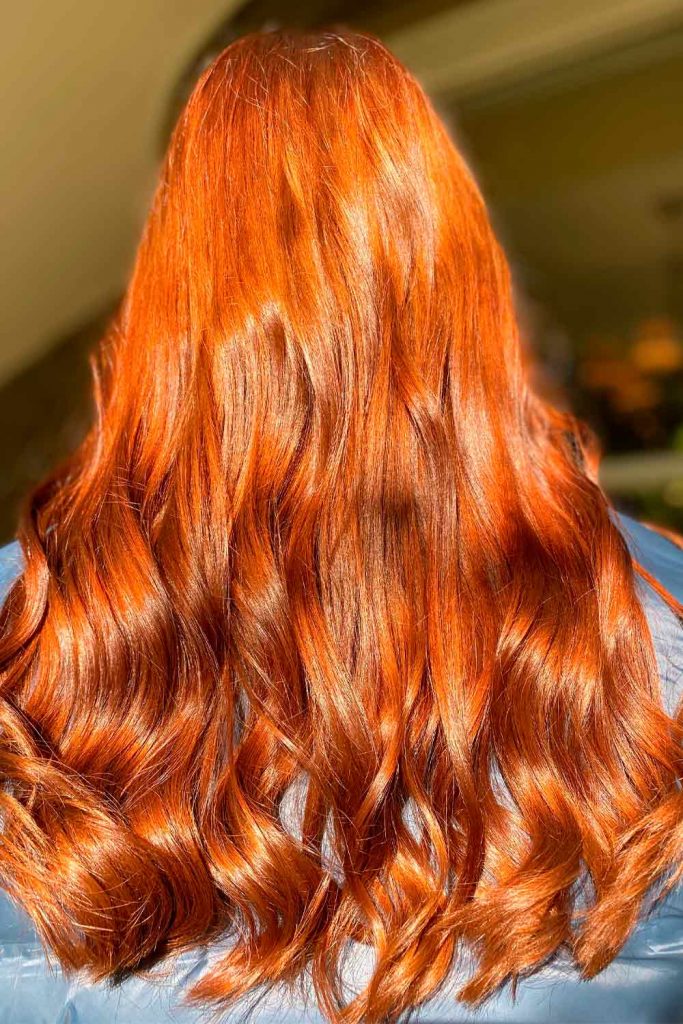 Gold Tinged Copper Hair