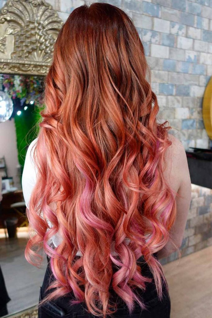 Copper Melt Three-Tone Ombre