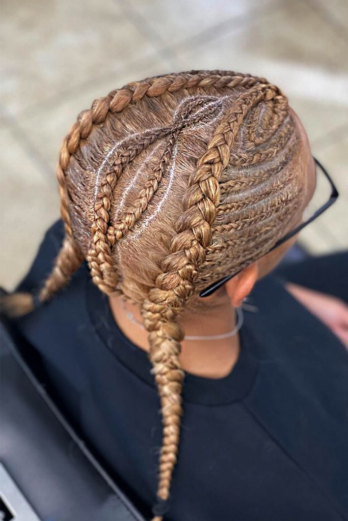 Blonde X-Marks Braids