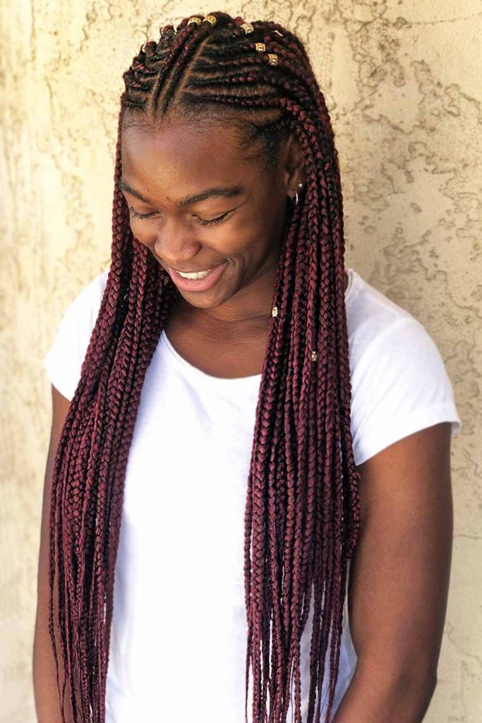 Fulani & Cornrows Braids #cornrowbraids #braids