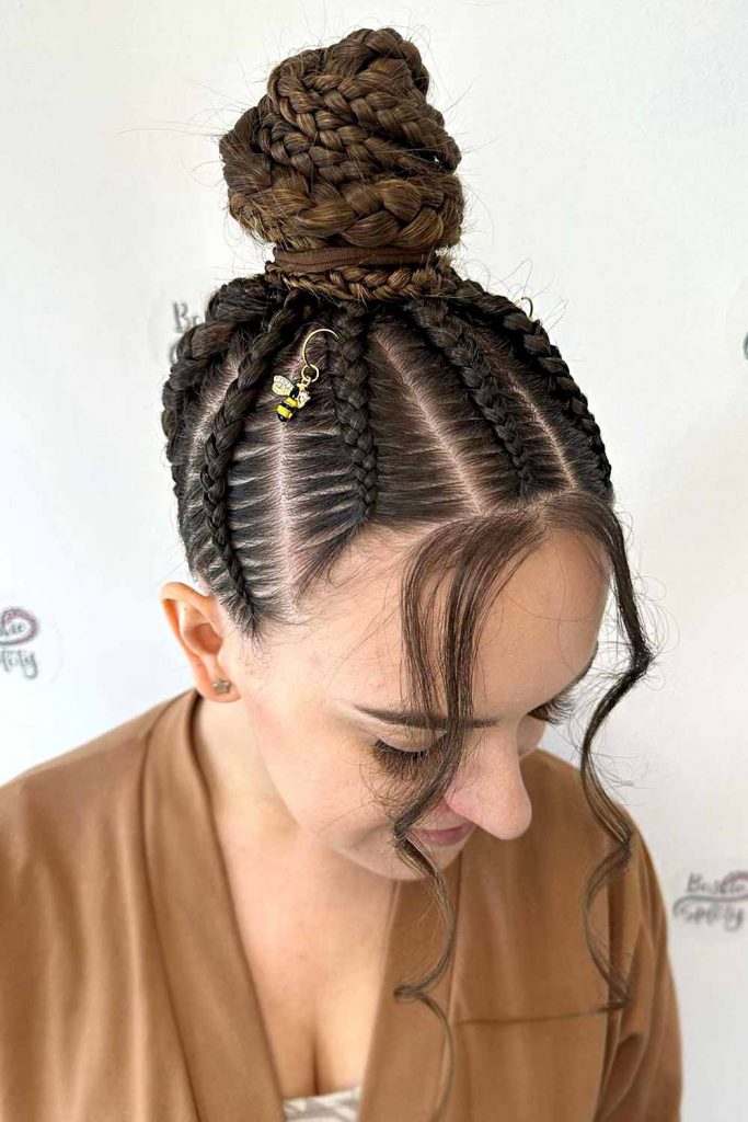 Stitches And Parts #cornrowbraids #braids